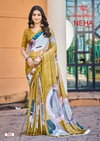 Neha Vol 7 By Kashvi Dull Moss Wholesale Digital Printed Saree Suppliers In Mumbai